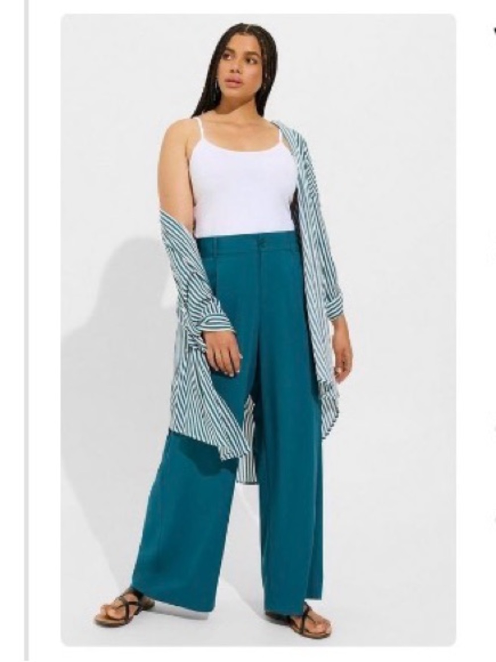 Torrid Wide Leg Pant – Gulf Coast Teal | Size 18 Short